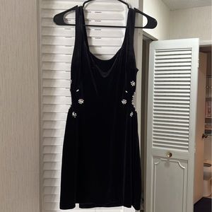 Little black velvet dress